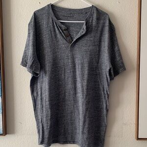 Lucky Brand Gray Short Sleeve Henley